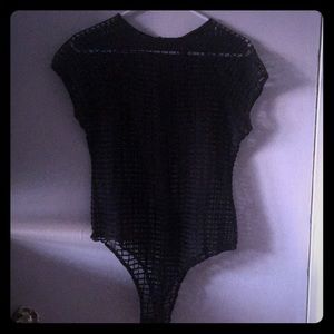 See through black top